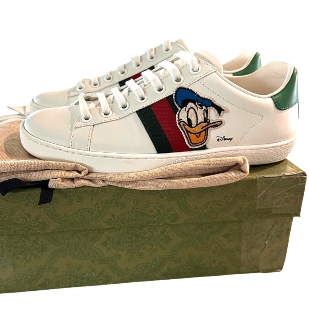 Gucci x Disney Donald Duck Ace sneakers size 37 box/dust bags limited edition!